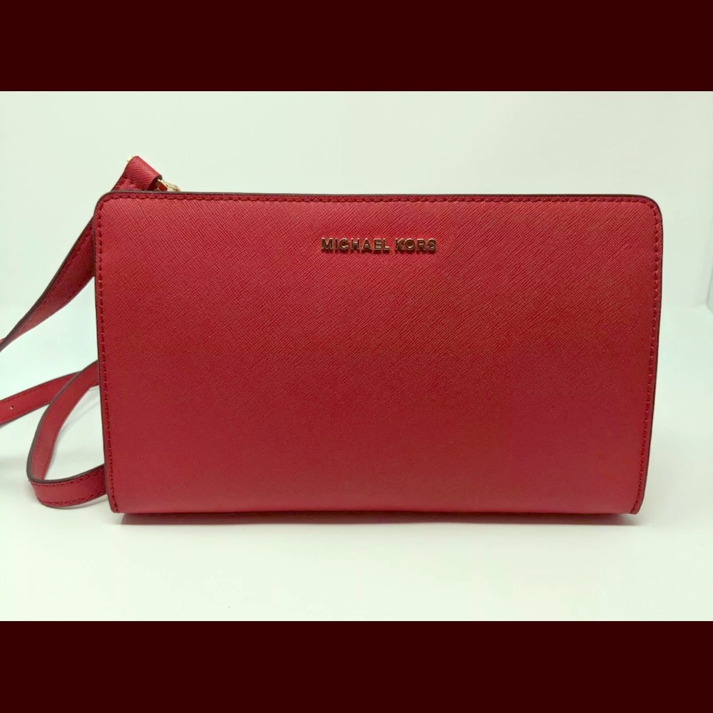 Michael Kors crossbody/clutch red NWOT